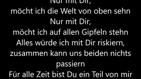 nur mit dir lyrics